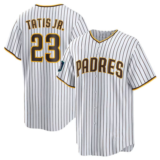 San Diego Padres #23 Fernando Tatis Jr. 2024 World Tour Seoul Series Home Replica Player Jersey - White Baseball Jerseys