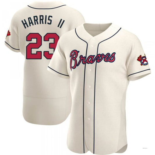 Atlanta Braves #23 Michael Harris II Cream Alternate Jersey Stitches Baseball Jerseys