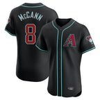 Arizona Diamondbacks #8 James McCann Player Black KLUNKIM Limited Elite Home Game Stitched Jerseys