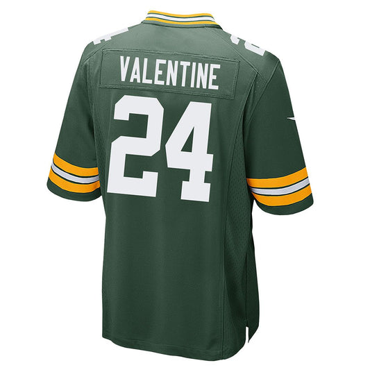 GB.Packers #24 Carrington Valentine Green Game American Football Stitched Jersey