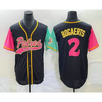 San Diego Padres #2 Xander Bogaerts Black KLUNKIM NEW 2023 City Connect Cool Base Stitched Jersey 2