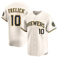 Milwaukee Brewers #10 Sal Frelick Cream KLUNKIM Home Limited Player Jersey