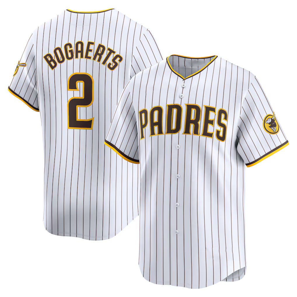 San Diego Padres #2 Xander Bogaerts White KLUNKIM Home Limited Player Jersey