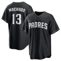 San Diego Padres #13 Manny Machado Black KLUNKIM Lights Out Limited Stitched Jersey