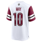 W.Commanders #10 Tress Way White KLUNKIM Game Jersey