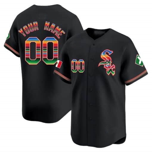 Custom Chicago White Sox Mexico Vapor Premier Limited Jersey V2- Black KLUNKIM