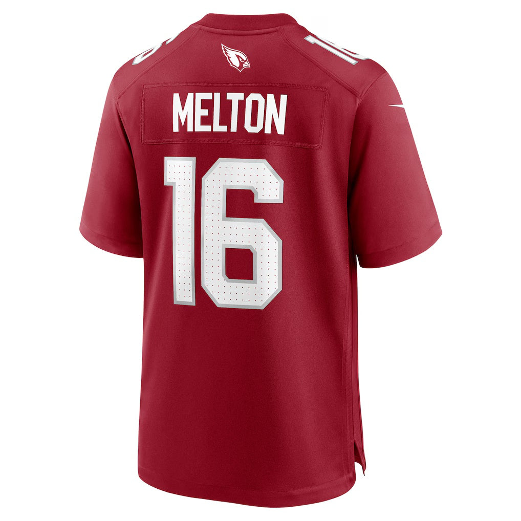 A.Cardinals #16 Max Melton Cardinal KLUNKIM Team Game Jersey