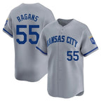 Kansas City Royals #55 Cole Ragans Player Gray KLUNKIM Limited Home Stitched Jerseys