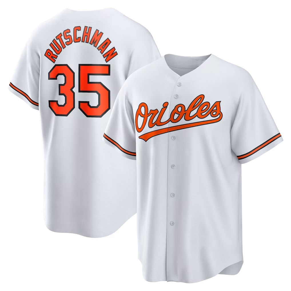 Baltimore Orioles #35 Adley Rutschman White KLUNKIM Replica Player Jersey