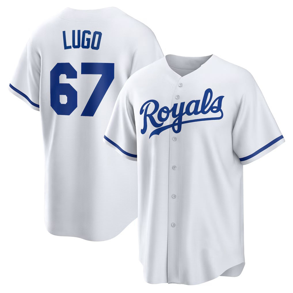 Kansas City Royals #67 Seth Lugo White KLUNKIM Home Replica Jersey