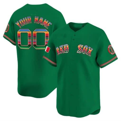 Custom Boston Red Sox Mexico Vapor Premier Limited Jersey - Green KLUNKIM