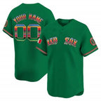 Custom Boston Red Sox Mexico Vapor Premier Limited Jersey - Green KLUNKIM