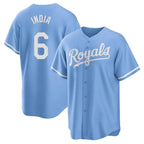 Kansas City Royals #6 Jonathan India Player Light Blue KLUNKIM Home Game Stitched Jerseys