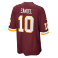 W.Football Team #10 Curtis Samuel Burgundy KLUNKIM Game Player Jersey