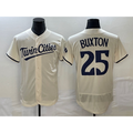Minnesota Twins #25 Byron Buxton 2023 Cream KLUNKIM Flex Base Stitched Jersey