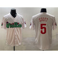 Philadelphia Phillies #5 Bryson Stott White KLUNKIM Phanatic Cool Base Stitched Jersey