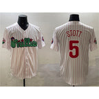 Philadelphia Phillies #5 Bryson Stott White KLUNKIM Phanatic Cool Base Stitched Jersey