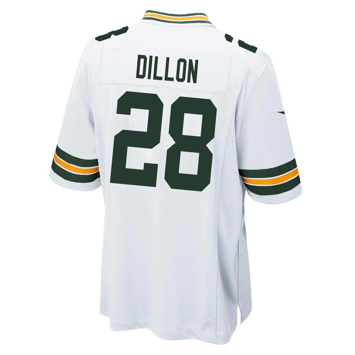 GB.Packers #28 A.J.Dillon White Away Game American Football Stitched Jersey