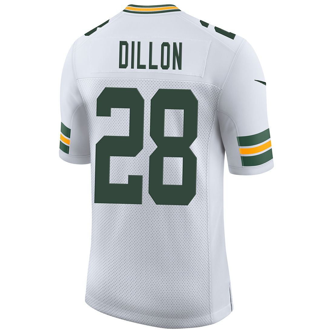 GB.Packers #28 A.J. Dillon Away Limited White American Football Stitched Jersey