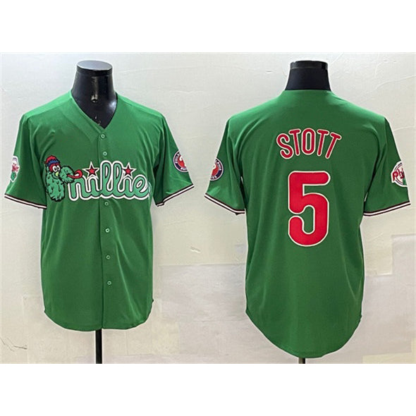 Philadelphia Phillies #5 Bryson Stott Green KLUNKIM Phanatic Limited Stitched Jersey