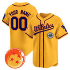 Custom Oakland Athletics x Dragon Ball Gold KLUNKIM Vapor Premier Limited Jersey - All Stitched