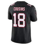 A.Falcons #18 Kirk Cousins Black KLUNKIM Vapor F.U.S.E. Limited Jersey 2