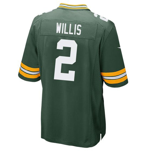 GB.Packers #2 Malik Willis Green Game American Football Jerseys