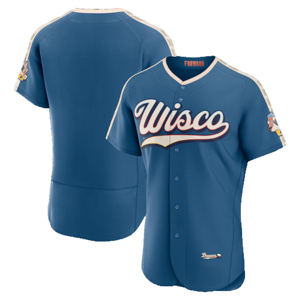 Milwaukee Brewers Mineral Blue KLUNKIM 2026 City Connect Authentic Jersey