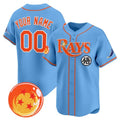 Custom Tampa Bay Rays x Dragon Ball Blue KLUNKIM Vapor Premier Limited Jersey - All Stitched