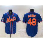 New York Mets #48 Jacob DeGrom Royal KLUNKIM 2025 Spring Training Cool Base Stitched Jersey