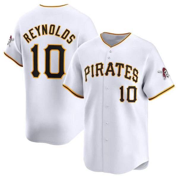 Pittsburgh Pirates #10 Bryan Reynolds White KLUNKIM Home Limited Stitched Jersey