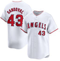 Los Angeles Angels #43 Patrick Sandoval White KLUNKIM Home Limited Stitched Jersey