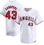 Los Angeles Angels #43 Patrick Sandoval White KLUNKIM Home Limited Stitched Jersey