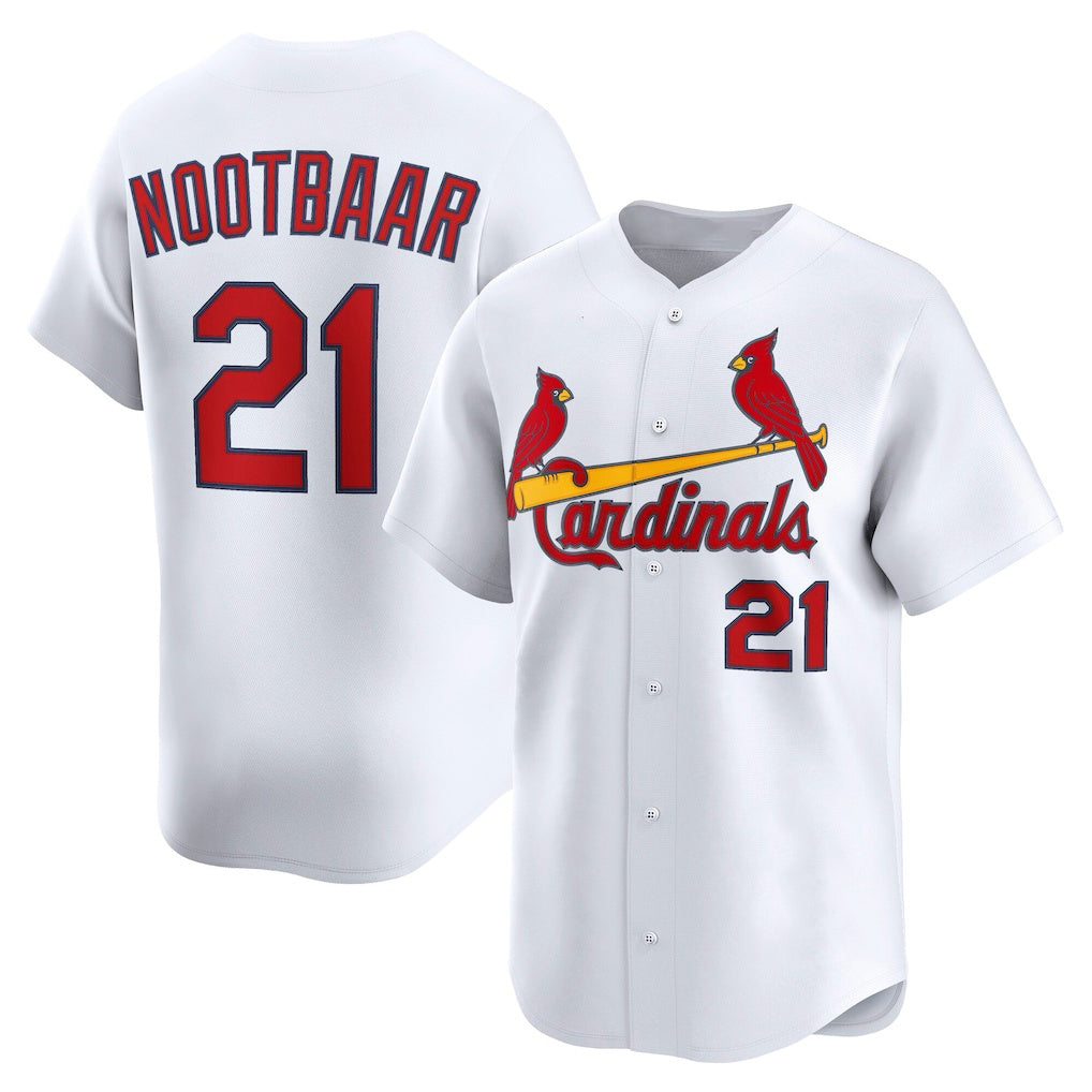 St. Louis Cardinals #21 Lars Nootbaar White KLUNKIM Home Limited Player Jersey