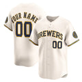 Custom Milwaukee Brewers Cream KLUNKIM Home Limited Jersey