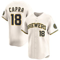 Milwaukee Brewers #18 Vinny Capra Cream KLUNKIM 2025 Limited Stitched Jersey