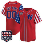 Custom New York Yankees America 250 Edition Vapor Premier Limited Red KLUNKIM Stitched Jerseys