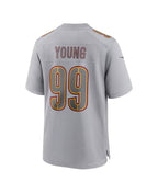 W.Commanders #99 Chase Young Gray KLUNKIM Atmosphere Fashion Game Jersey