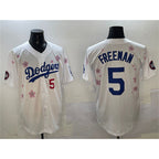 Los Angeles Dodgers #5 Freddie Freeman White KLUNKIM 2025 Tokyo Series Limited Stitched Jersey