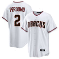 Arizona Diamondbacks #2 Geraldo Perdomo Player White KLUNKIM Home Game Stitched Jerseys