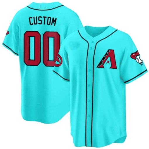 Custom Arizona Diamondbacks 2024 Cool Base Jersey V2 ¨C Teal KLUNKIM