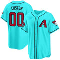 Custom Arizona Diamondbacks 2024 Cool Base Jersey V2 ¨C Teal KLUNKIM