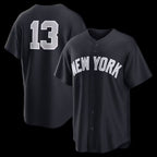 New York Yankees #13 Jazz Chisholm Jr. Navy KLUNKIM Alternate Replica Jersey 2