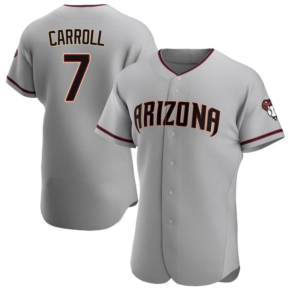 Arizona Diamondbacks #7 Corbin Carroll Player Gray KLUNKIM Road Limited Elite Home Game Stitched Jerseys