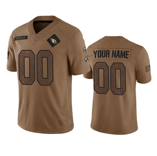 Custom A.Cardinals Active Player 2023 Brown KLUNKIM Salute To Service Limited Stitched Jersey