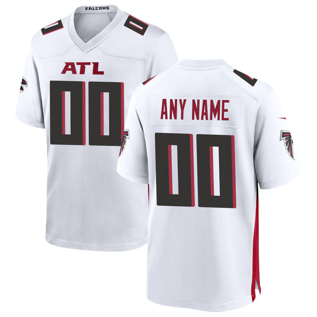 Custom A.Falcons White KLUNKIM Game Jersey