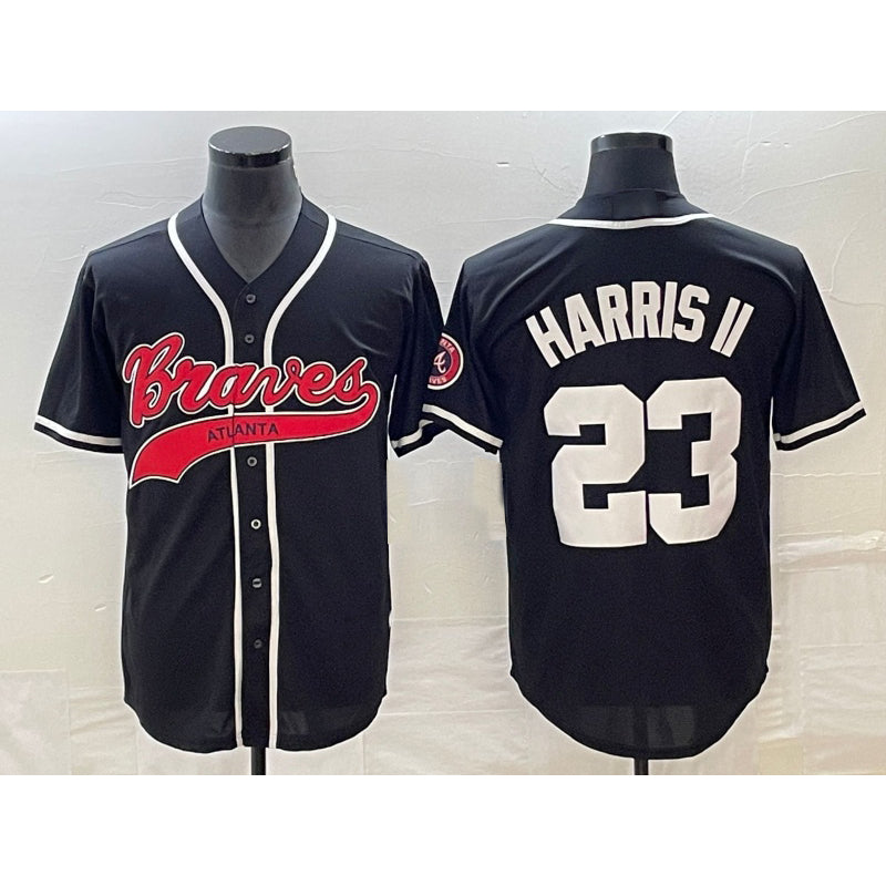 Atlanta Braves #23 Michael Harris II Black KLUNKIM Cool Base Stitched Jersey