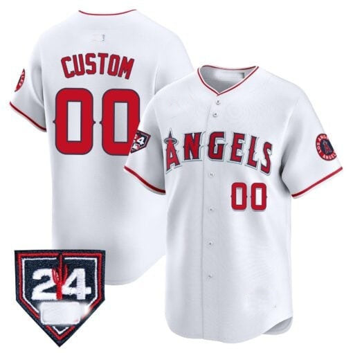Custom Los Angeles Angels 2024 Spring Training Patch Vapor Premier Limited Jersey - White Red KLUNKIM