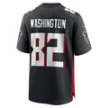 A.Falcons #82 Casey Washington Black KLUNKIM Team Game Jersey