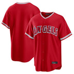 Los Angeles Angels Blank Player Red KLUNKIM Home Game Stitched Jerseys